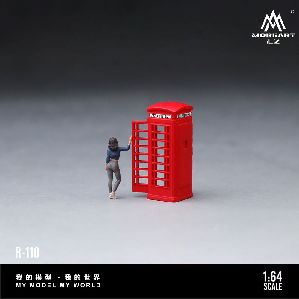 (Pre-Order) (MO223110) Telephone Booth Street Photography Female Figure Set