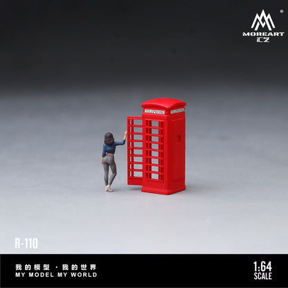(Pre-Order) (MO223110) Telephone Booth Street Photography Female Figure Set