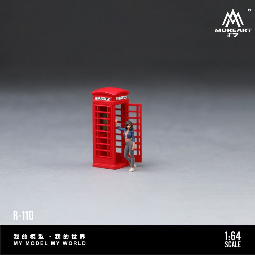 (Pre-Order) (MO223110) Telephone Booth Street Photography Female Figure Set