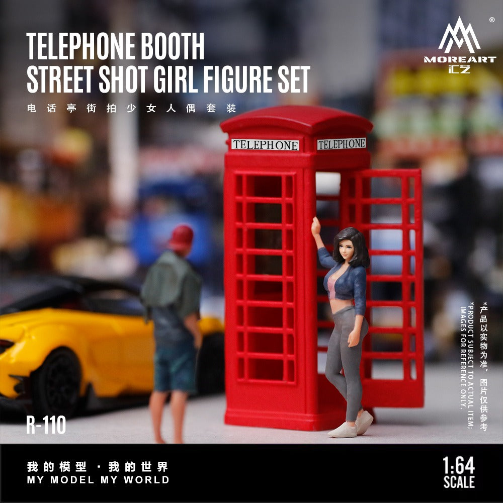 (Pre-Order) (MO223110) Telephone Booth Street Photography Female Figure Set