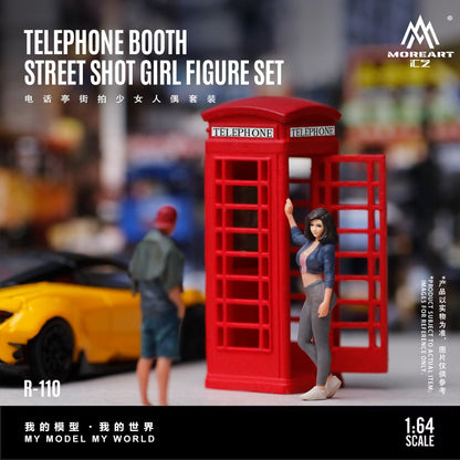 (Pre-Order) (MO223110) Telephone Booth Street Photography Female Figure Set