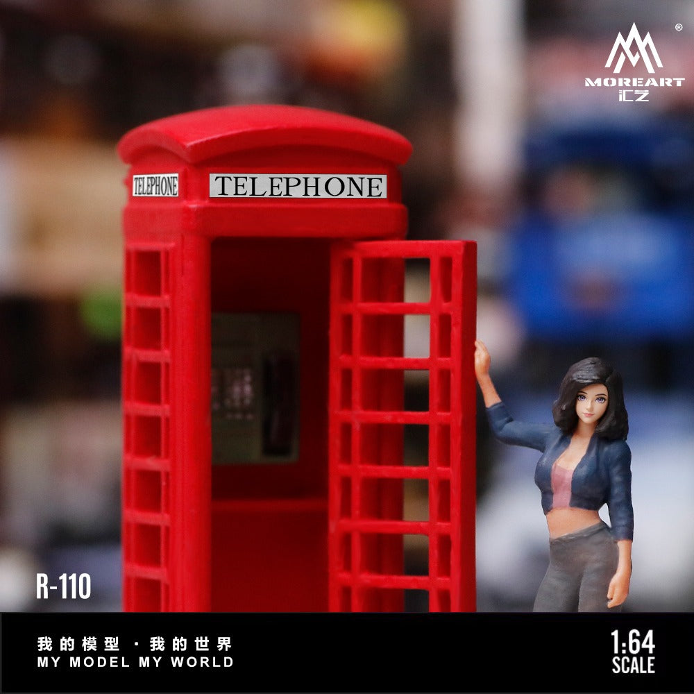 (Pre-Order) (MO223110) Telephone Booth Street Photography Female Figure Set