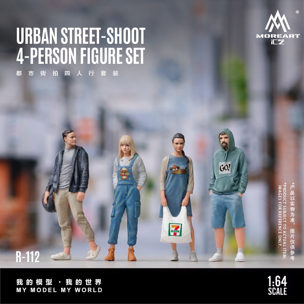 (Pre-Order) (MO223112) Urban Street Photography Four-Person Group Set