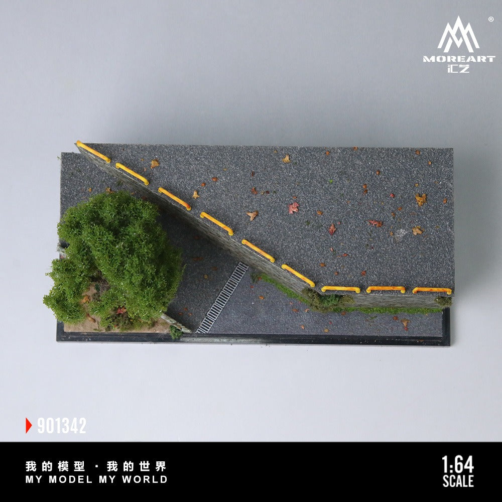 (MO901342) MoreArt 1:64 Old Neighborhood Slope Miniature Scene Series Models - Top View 