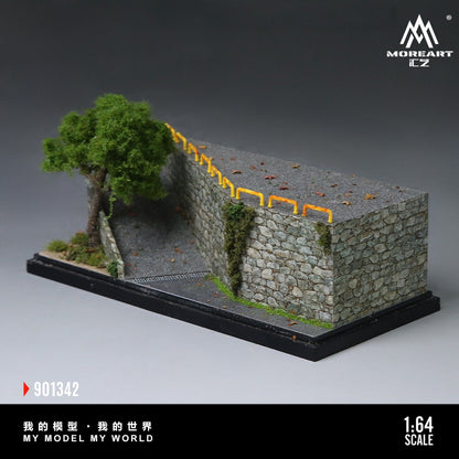 (MO901342) MoreArt 1:64 Old Neighborhood Slope Miniature Scene Series Models - Right Side View 