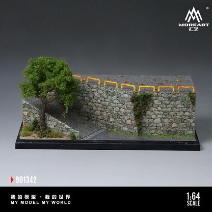 (MO901342) MoreArt 1:64 Old Neighborhood Slope Miniature Scene Series Models - Front view 