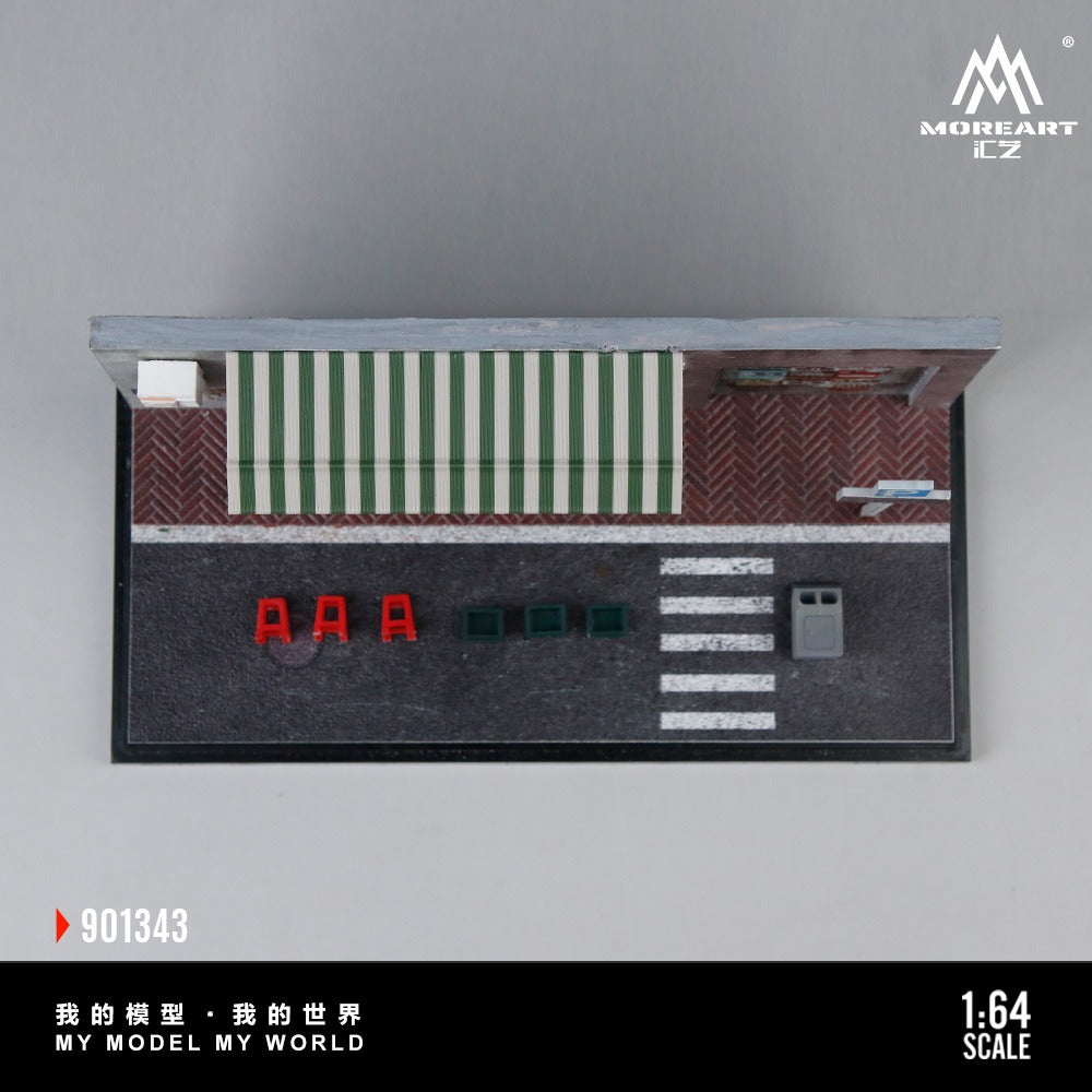 MoreArt 1:64 Hong Kong-style Tea House Miniature Scene (MO901343) - Top View