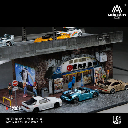 MoreArt 1:64 River Pillar Aquatic Microscopic Scene Simulation Model (MO923011) - With model cars