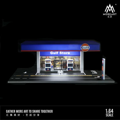 (MO936203) Gulf gas station scene