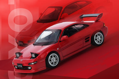 (Pre-Order) (IN64-MR2SW20-RED)  TOYOTA MR2 SW20 Red