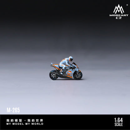 MoreArt 1:64 Ducati 25 Race Motorcycle Figurine Set Resin Model (MO222265) - Side view - 2