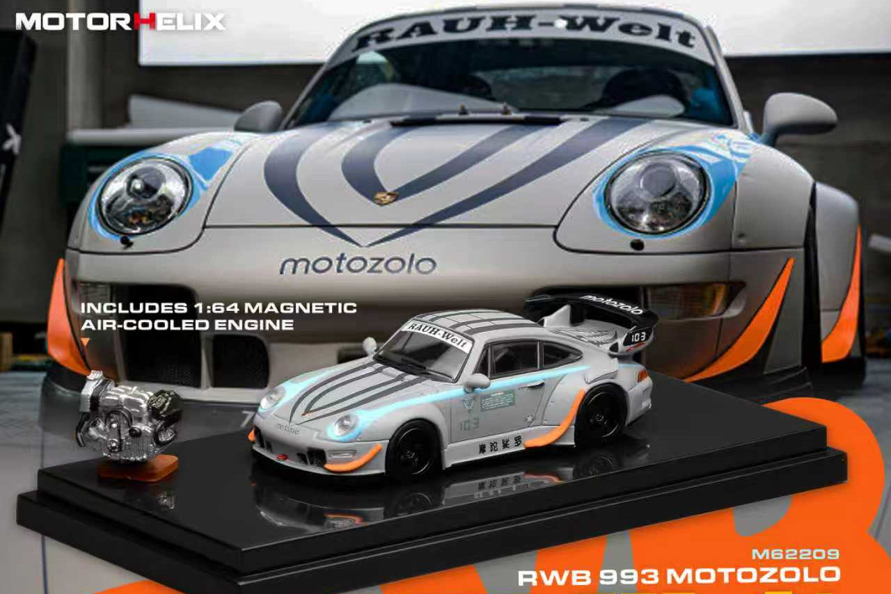 (Pre-Order) (M62209) RWB993 Motozolo Grey + Engine