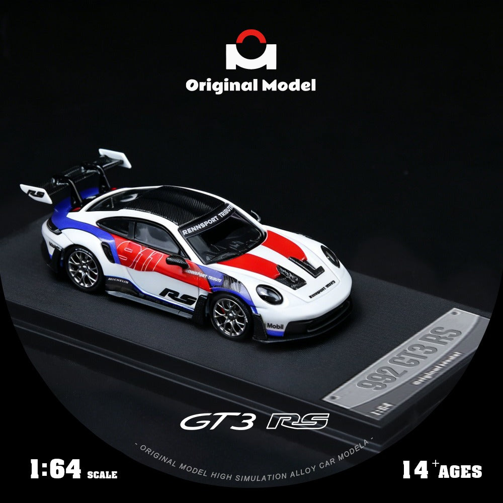 (OM644649) 992 GT3 RS Red and Blue Embroidery - Front View 