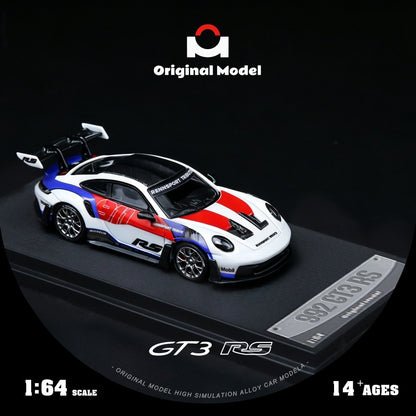 (OM644649) 992 GT3 RS Red and Blue Embroidery - Front View 