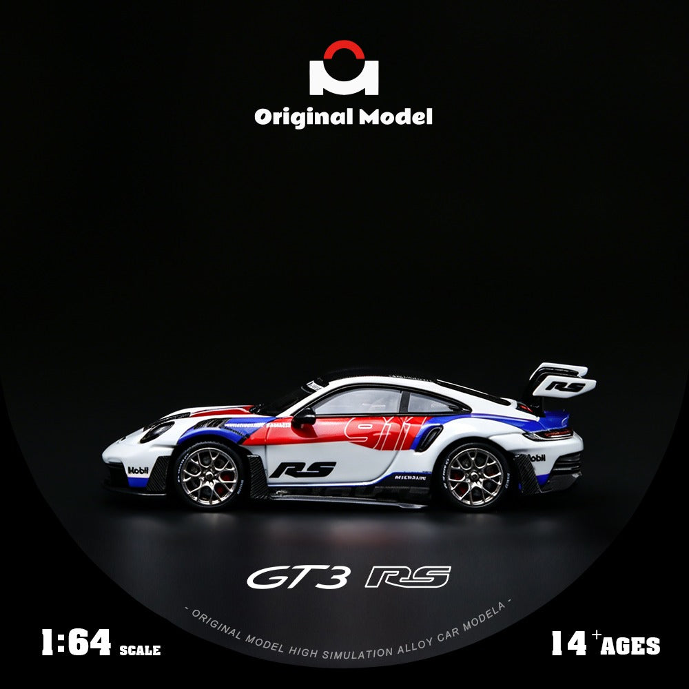(OM644649) 992 GT3 RS Red and Blue Embroidery - Side View 