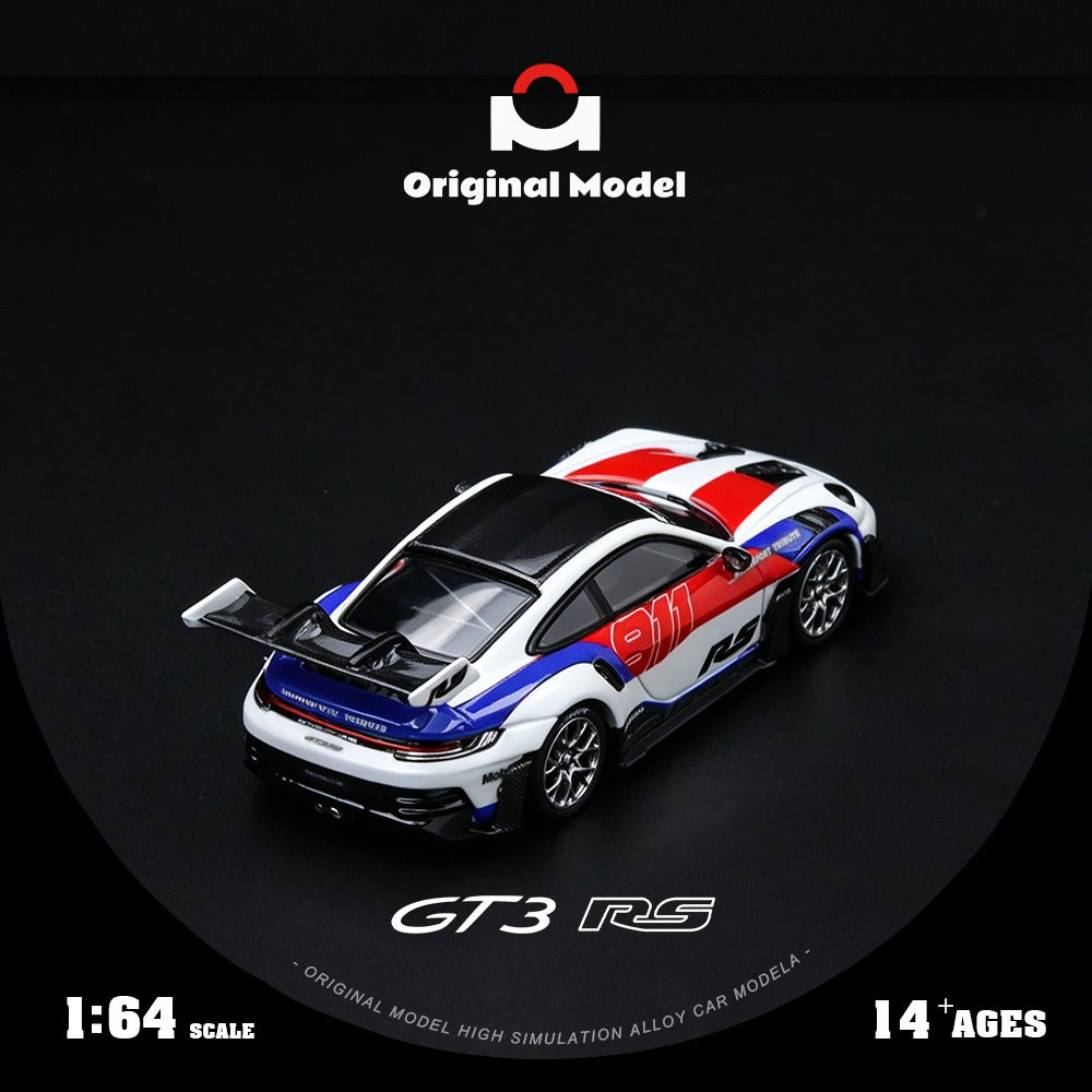 (OM644649) 992 GT3 RS Red and Blue Embroidery - Rear View 