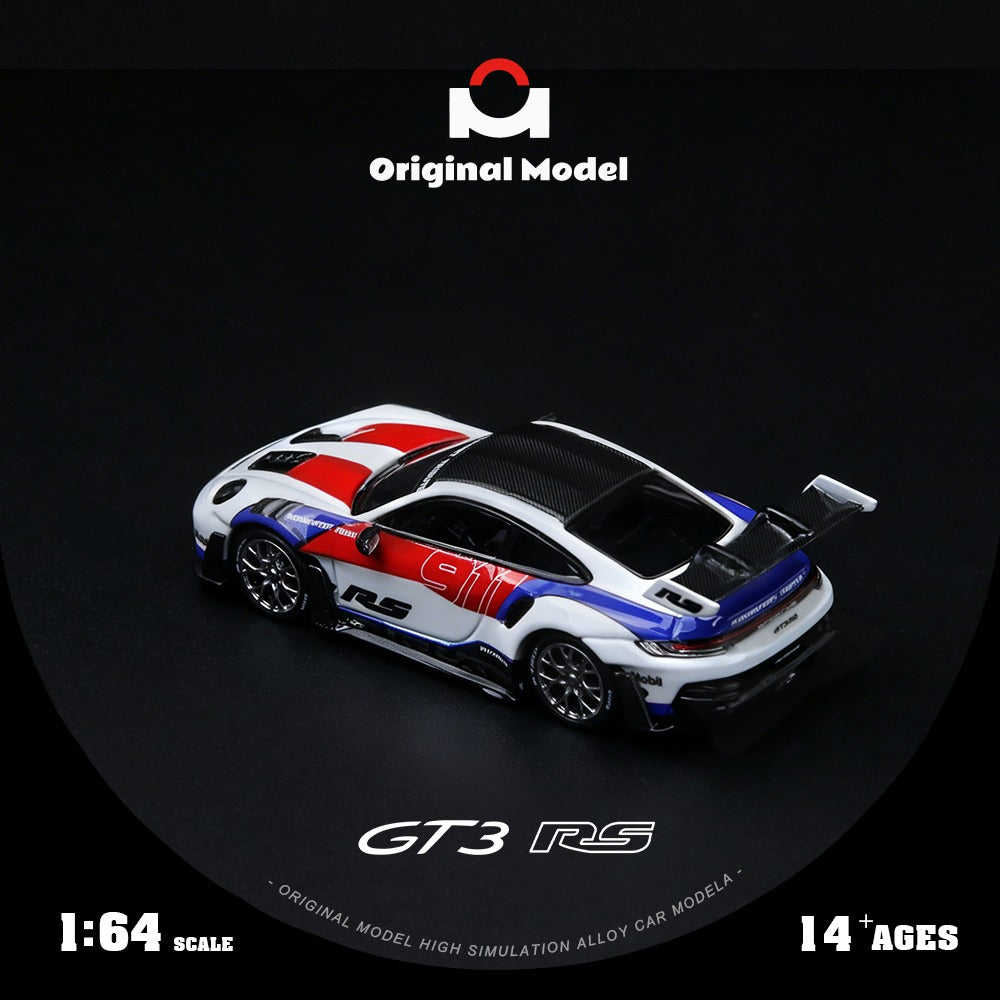 (OM644649) 992 GT3 RS Red and Blue Embroidery - rear View 