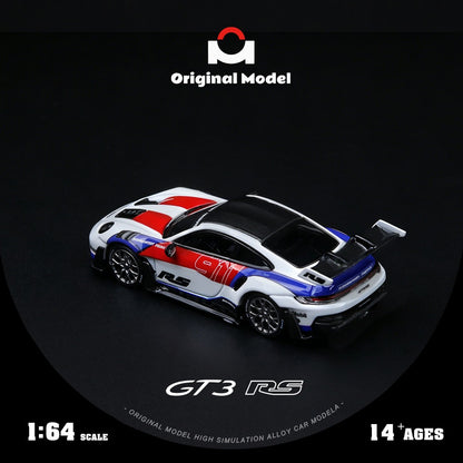 (OM644649) 992 GT3 RS Red and Blue Embroidery - rear View 