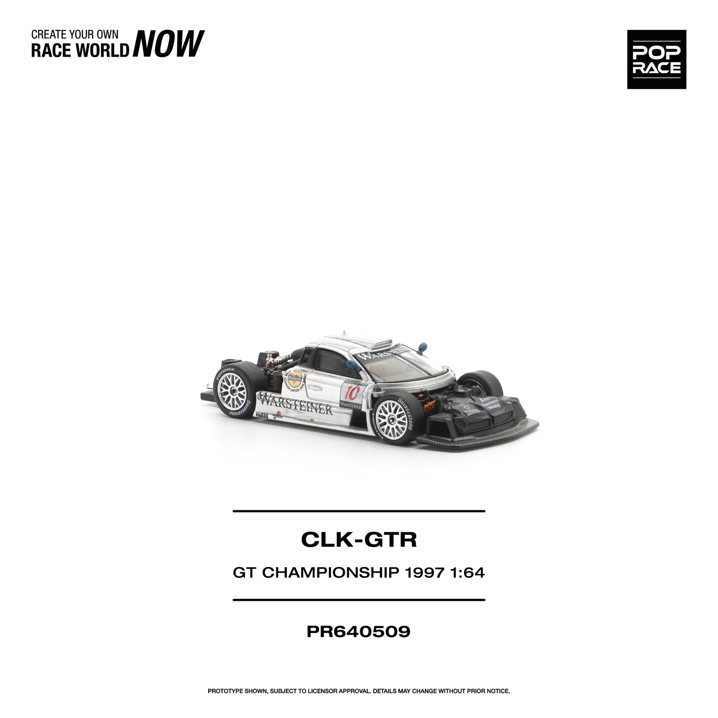 POP RACE 1:64 Mercedes-Benz AMG CLK GTR FIA GT Championship 1997 (PR640509) - Dismantled view