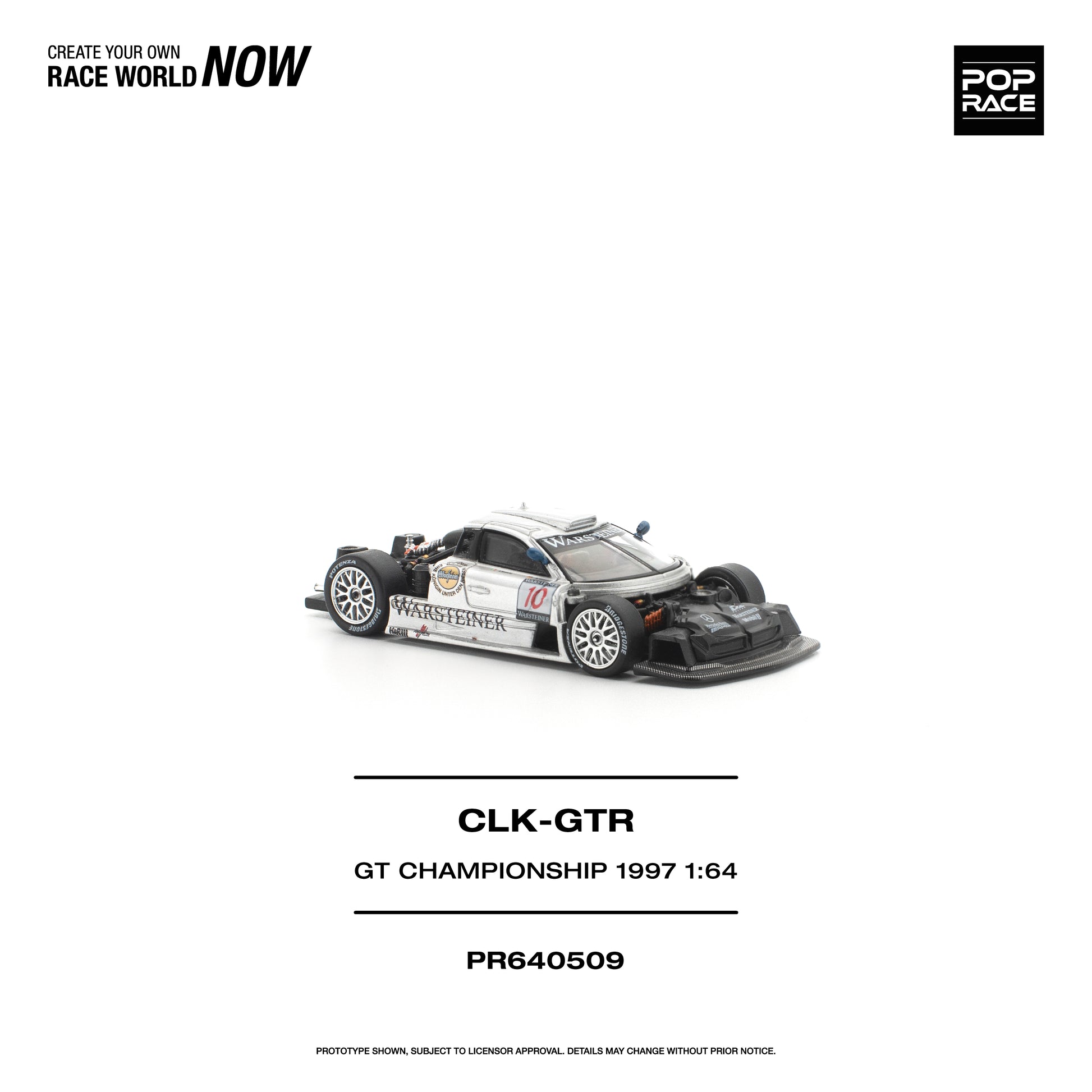 POP RACE 1:64 Mercedes-Benz AMG CLK GTR FIA GT Championship 1997 (PR640509) - Dismantled view