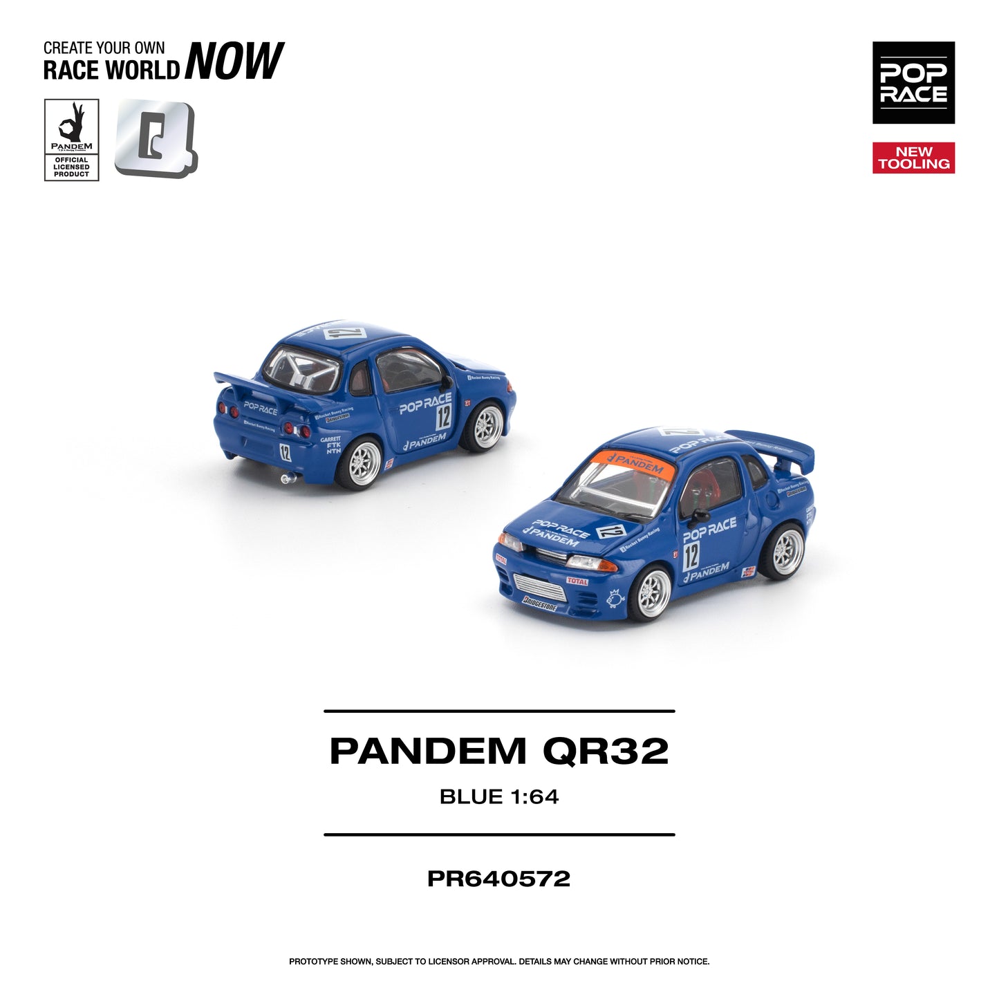 POP RACE 1:64 Pandem QR32 Blue (PR640572) - Overview - 1