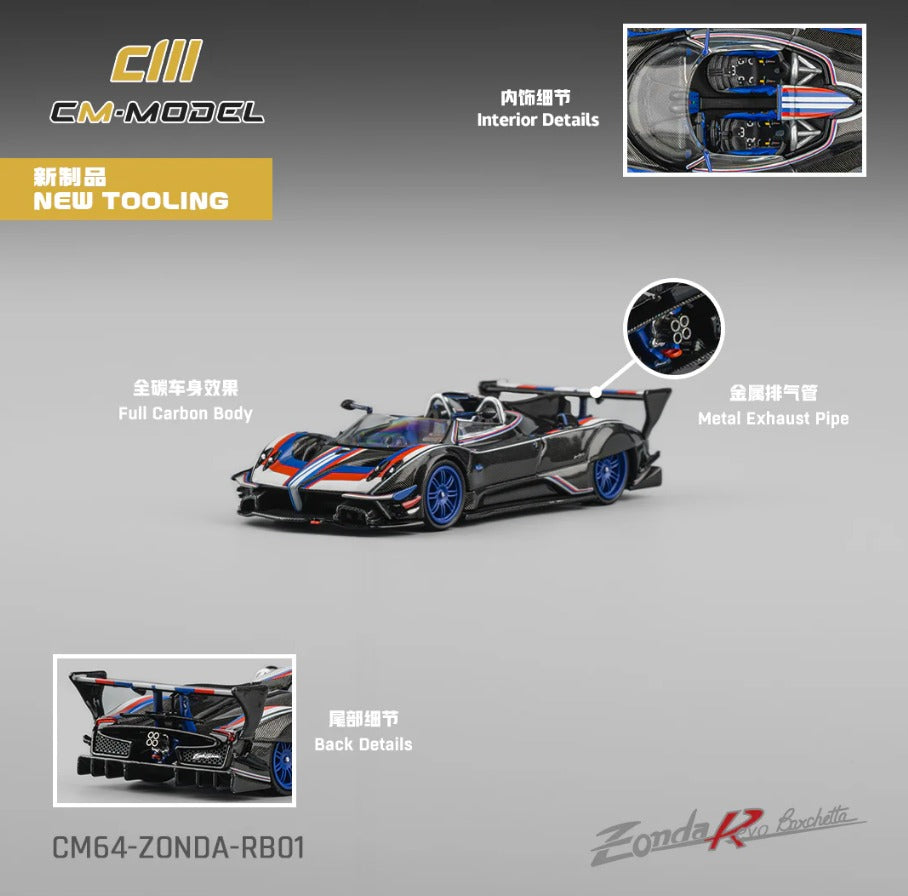 (CM64-ZONDA-RB01) PAGANI ZONDA REVO BARCHETTA CARBON