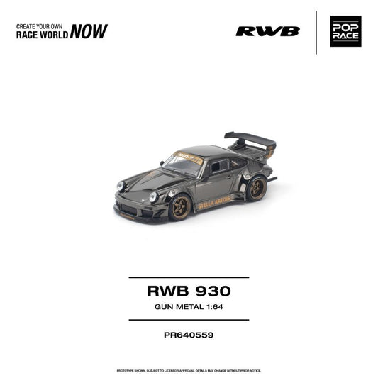 (Pre-Order)(PR64) Pop Race RWB 930 Gun Metal