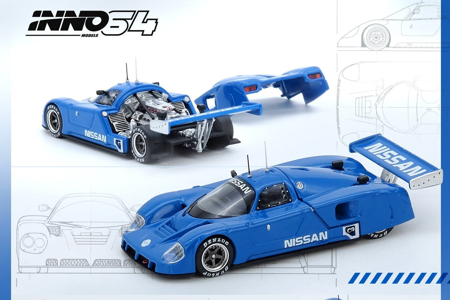 (IN64-R89C-BL) NISSAN R89C Blue
