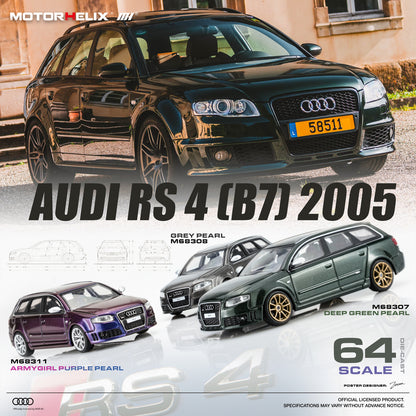 (Pre-Order) Motorhelix - Audi RS4 (B7) 2005 (3 Variants)