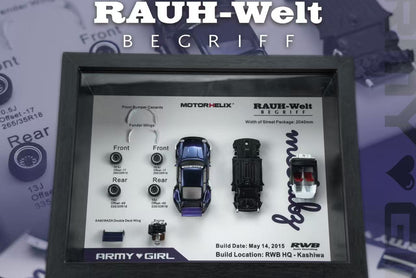 (Pre-Order) Motorhelix - RWB964 Purple Army Girl Model Structure Picture Frame