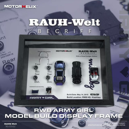 (Pre-Order) Motorhelix - RWB964 Purple Army Girl Model Structure Picture Frame