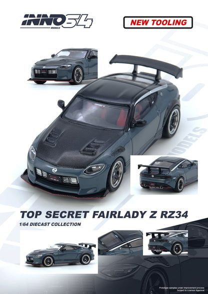 (Pre-Order) (IN64-Z34TS-SG) TOP SECRET FAIRLADY Z (RX34) Stealth Gray