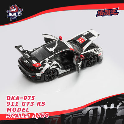 (Pre-Order) (DKA-075) Demon King - Porsche 911 GT3 RS - Petit Le Mans (Skeleton Rexy Livery)
