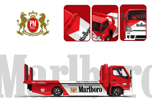 SUPCAR 1:64 H300 Flatbed Transport Trailer Marlboro Livery (SC647249) - Overview