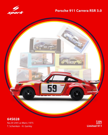 (Pre-Order)(64S028) Porsche 911 Carrera RSR 3.0 No.59 24H Le Mans 1975