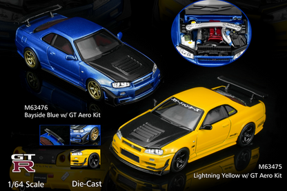 (Pre-Order) Motorhelix - Nissan Skyline GT- R (R34) Customised (2 Colors)