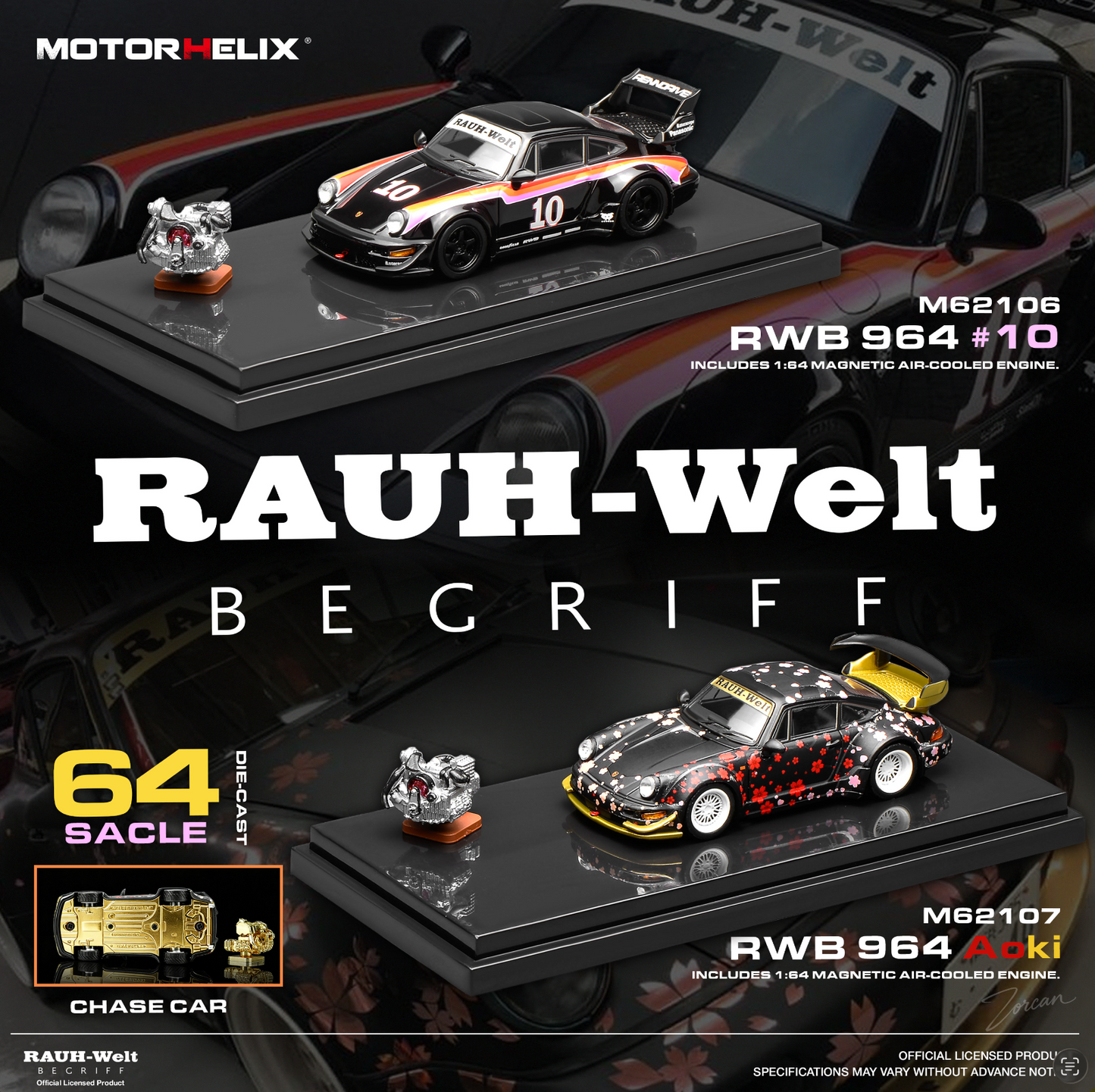 (Pre-Order) Motorhelix - RWB 964 ( Aoki | #10 )