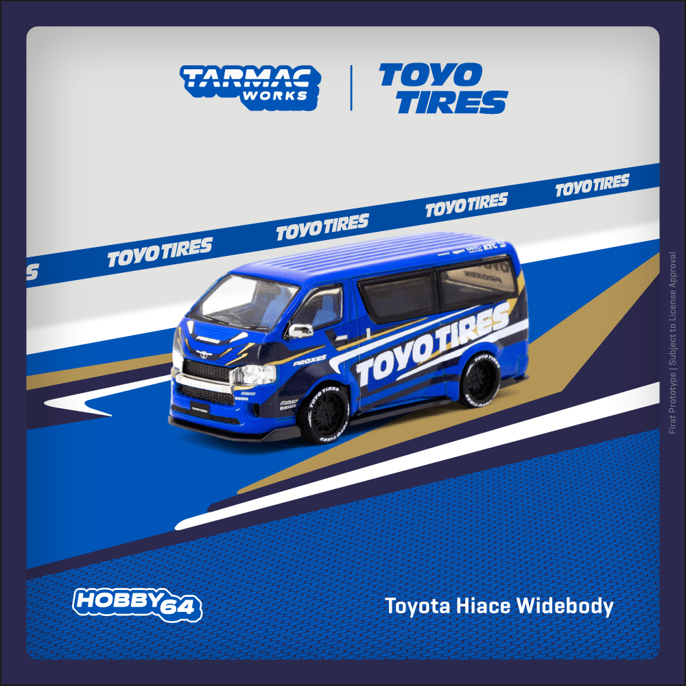 (Pre-Order) (T64-038-TOYO) Toyota Hiace Widebody Toyo Tires