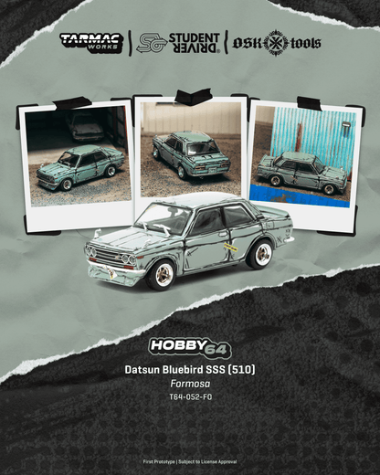 (Pre-Order)(T64-052-FO) Datsun Bluebird SSS (510) - Formosa