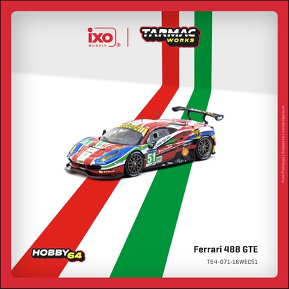 (Pre-Order) (T64-071-16WEC51) Ferrari 488 GTE 24h of Le Mans 2016