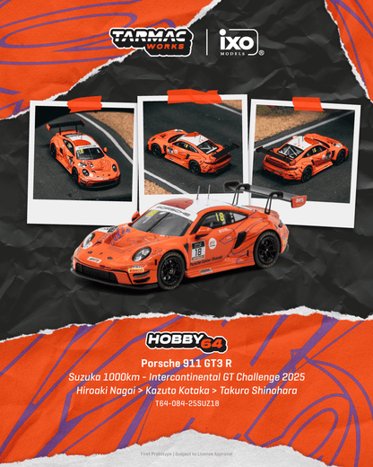 (Pre-Order)(T64-084-25SUZ18) Porsche 911 GT3 R- Suzuka 1000km - Intercontinental GT Challenge 2025