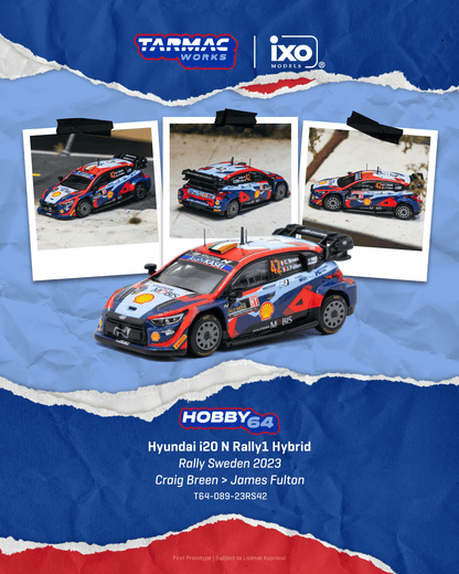 (Pre-Order)(T64-089-23RS42) Hyundai i20 N Rally1 Hybrid - Rally Sweden 2023