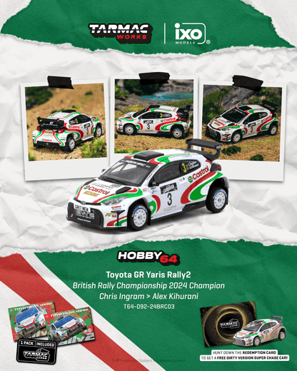 (Pre-Order)(T64-092-24BRC03) Toyota GR Yaris Rally 2