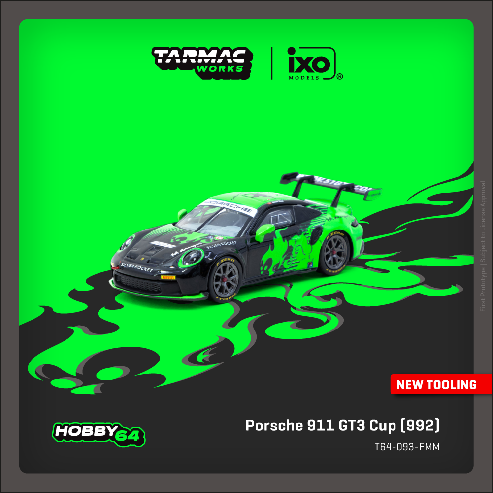 (Pre-Order) (T64-093-FMM) Porsche 911 GT3 Cup (992) Fire Monkey Motorsport