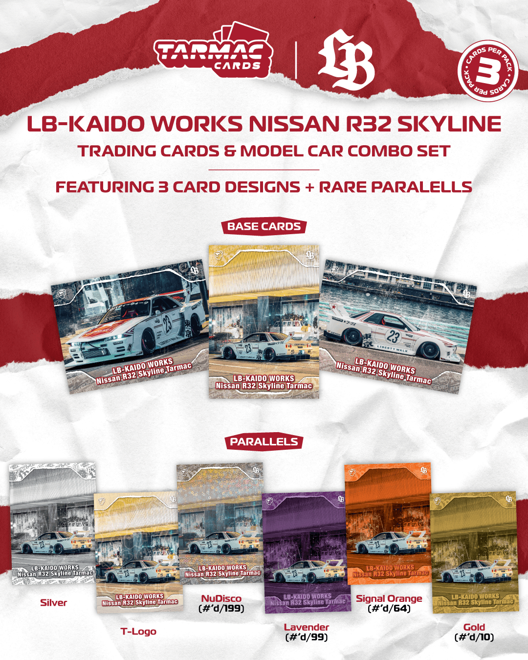 (Pre-Order) (T64-097-25TAS) LB-KAIDO WORKS Nissan R32 Skyline Tarmac
