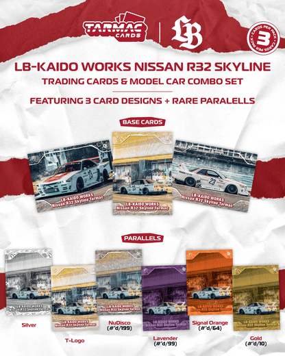 (Pre-Order) (T64-097-25TAS) LB-KAIDO WORKS Nissan R32 Skyline Tarmac