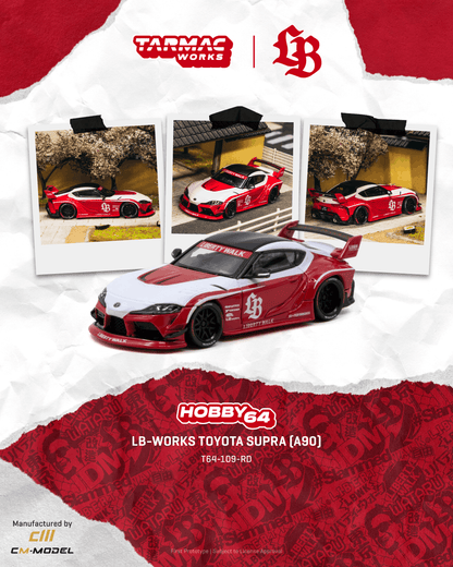 (Pre-Order) (T64-109-RD) LB-WORKS TOYOTA SUPRA (A90) Red