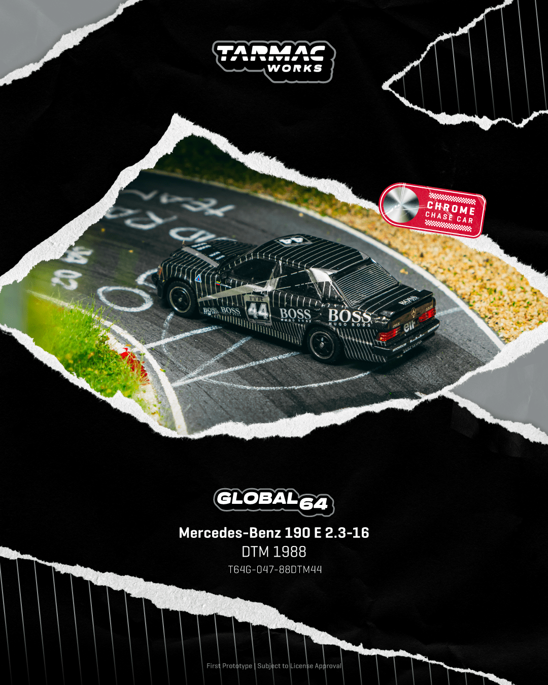 (Pre-Order) (T64G-047-88DTM44) Mercedes-Benz 190 E 2.3-16 DTM 1988