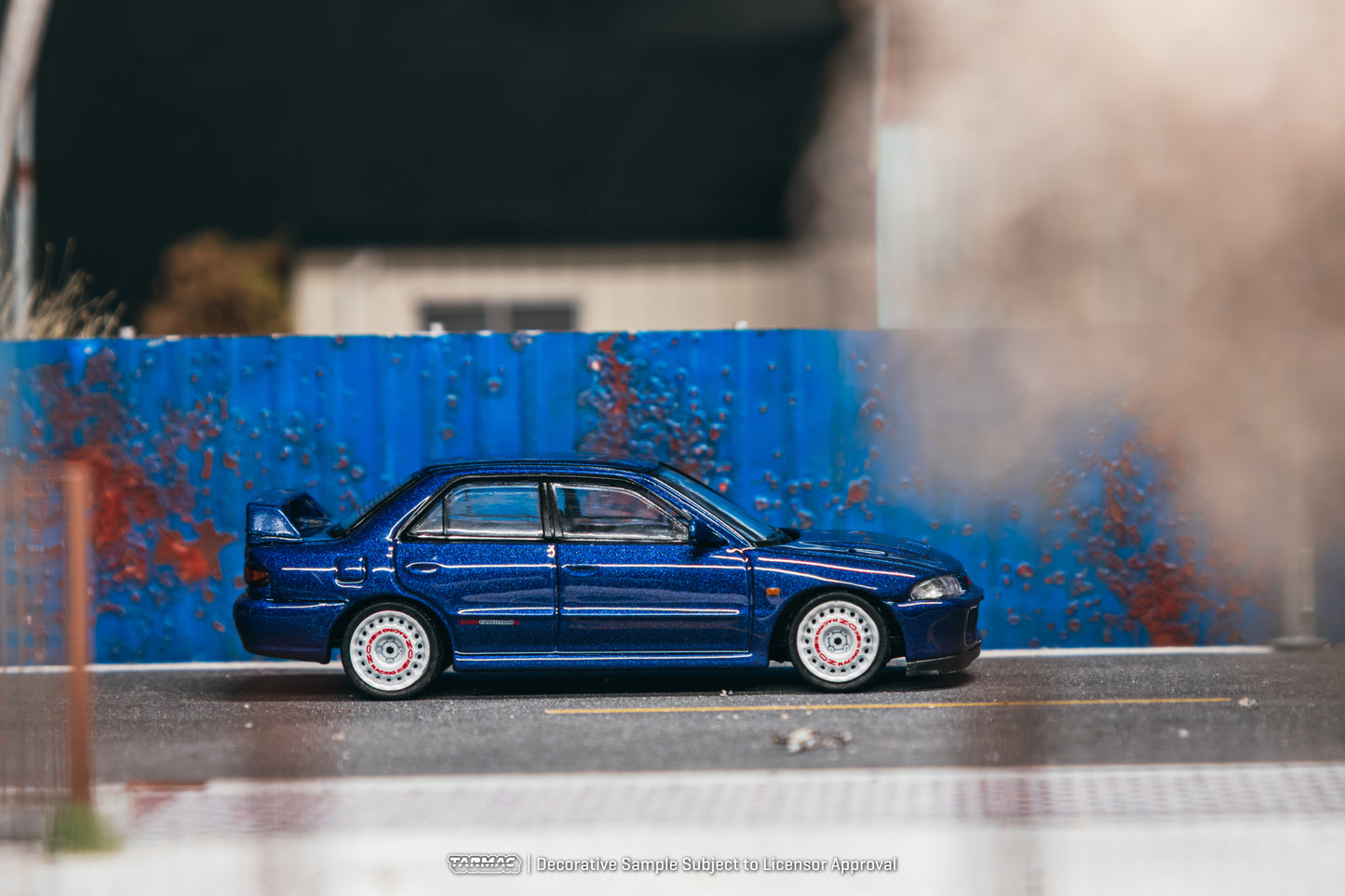 (Pre-Order) (T64G-049-BL) Tarmac Works - Mitsubishi Lancer GSR Evolution II - Blue