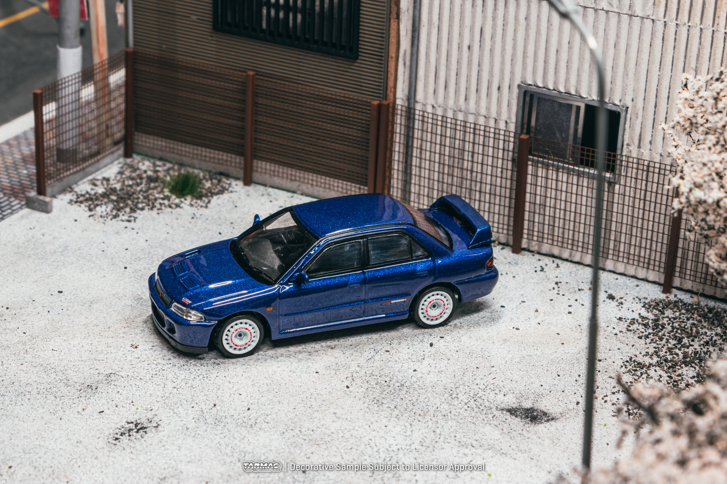 (Pre-Order) (T64G-049-BL) Tarmac Works - Mitsubishi Lancer GSR Evolution II - Blue